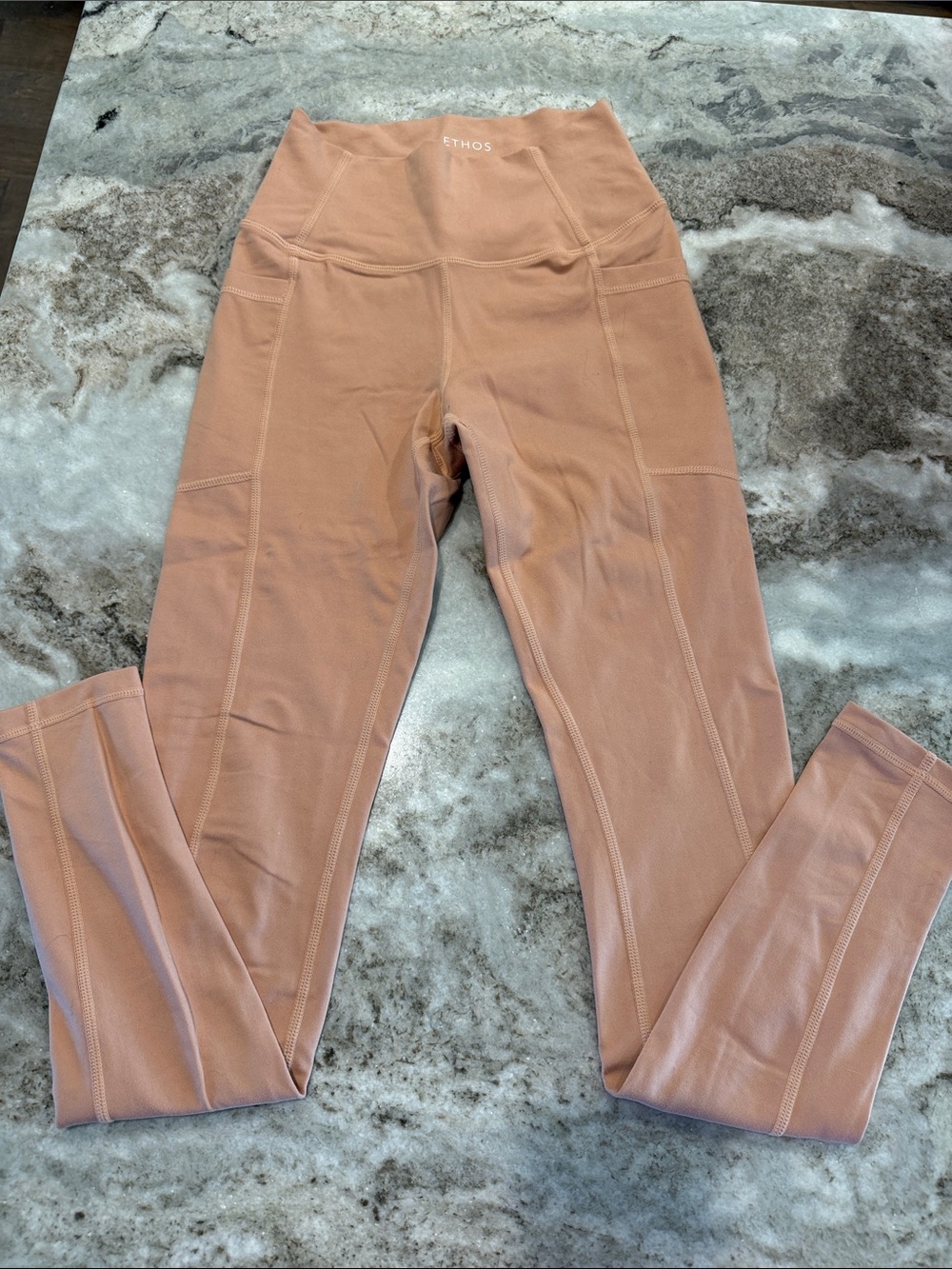 ETHOS High-Waist Mauve-Pink Athletic Leggings